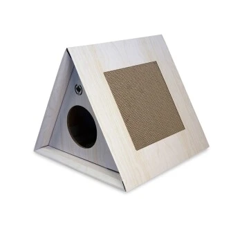 Canadian Cat Company Höhle Triangle House Hellgrau 1 Canadian Cat Company Höhle Triangle House Hellgrau