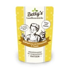 Neu eingetroffen 6 Betty's Landhausküche Frischebeutel Geflügel Pur 12 X 100g Für Katze