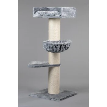 RHR Quality Kratzbaum Royalty De Luxe Light Hellgrau 3 RHR Quality Kratzbaum Royalty De Luxe Light Hellgrau – Bild 3