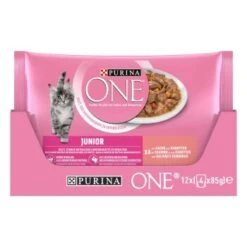 Purina ONE Junior Kittenfutter Nass Zarte Stückchen In Sauce Lachs 48x85g -ROYAL CANIN Verkaufsgeschäft 30c5f2a78be037af3e73a8e877c09dbab8be2a14 1356454 de DE purina one 2