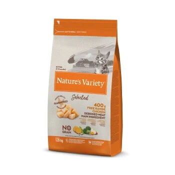 Nature's Variety Selected Kroketten Für Katzen Mit Entbeintem Huhn 1,25kg 1 Nature's Variety Selected Kroketten Für Katzen Mit Entbeintem Huhn 1,25kg