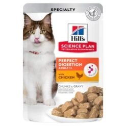 Neu eingetroffen 10 Hill's Science Plan Perfect Digestion Adult Mit Huhn 12x85g