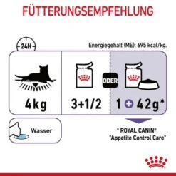 ROYAL CANIN Appetite Control Care 12 X 85 G 18 ROYAL CANIN Appetite Control Care 12 X 85 G -ROYAL CANIN Verkaufsgeschäft 69b721e4d82df800ee6648830282589f7444e107 1344684 5