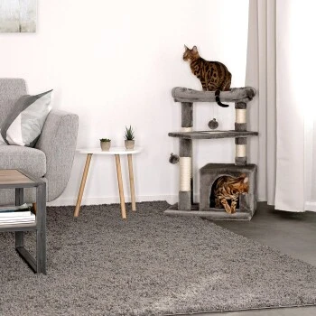 Lionto Kratzbaum, Höhe 75 Cm Dunkelgrau 3 Lionto Kratzbaum, Höhe 75 Cm Dunkelgrau – Bild 3