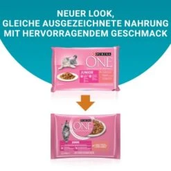 Purina ONE Junior Kittenfutter Nass Zarte Stückchen In Sauce Lachs 48x85g -ROYAL CANIN Verkaufsgeschäft c25cb178a68f11ebc2fea56f1969e095483e32dd 1356454 de DE purina one 7