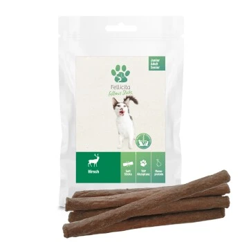 Fellicita Hirsch Sticks 6x 50g Fellonis Katzensnacks 1 Fellicita Hirsch Sticks 6x 50g Fellonis Katzensnacks