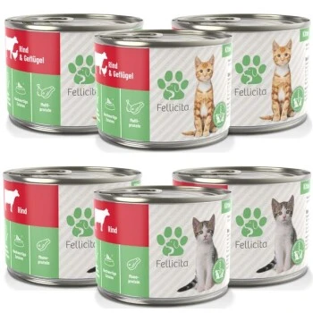Fellicita Mixpaket Nr. 7 Für Kitten 6x 200g 1 Fellicita Mixpaket Nr. 7 Für Kitten 6x 200g