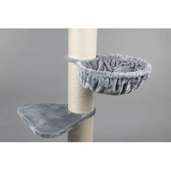 RHR Quality Kratzbaum Royalty De Luxe Light Hellgrau 2 RHR Quality Kratzbaum Royalty De Luxe Light Hellgrau – Bild 2