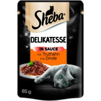 Sheba Portionsbeutel Delikatesse 24 X 85g In Sauce Truthahn & Pute 1 Sheba Portionsbeutel Delikatesse 24 X 85g In Sauce Truthahn & Pute