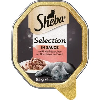 Sheba Selection In Sauce 22x85g Mit Rinderhäppchen 1 Sheba Selection In Sauce 22x85g Mit Rinderhäppchen