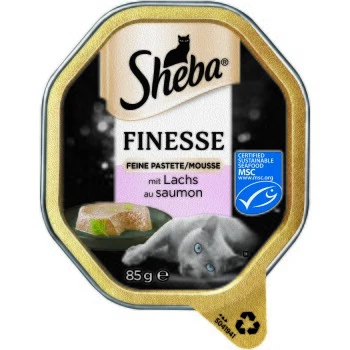 Sheba Finesse Feine Pastete 22x85g Lachs 1 Sheba Finesse Feine Pastete 22x85g Lachs